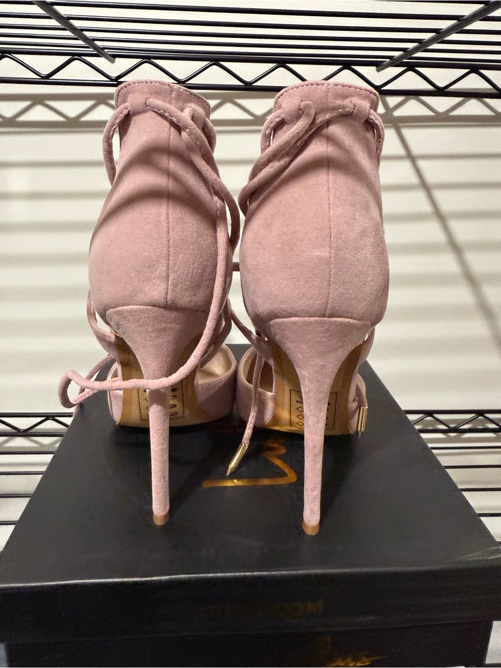 Lulu's Lace-Up Pointed Toe Heels - Picture 3 of 5